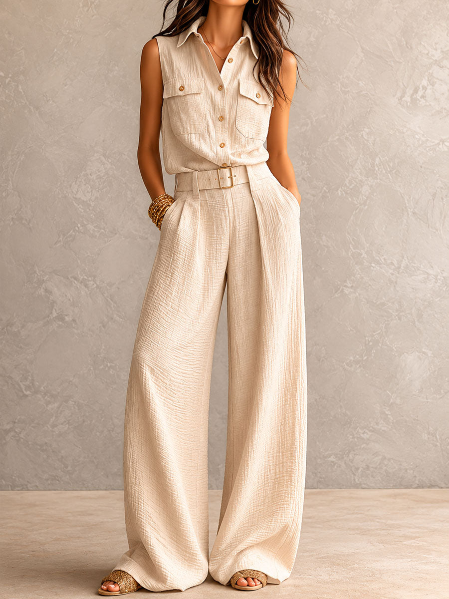 Selena - Mono utilitario bohemio con cinturón y textura pizarra medianoche.